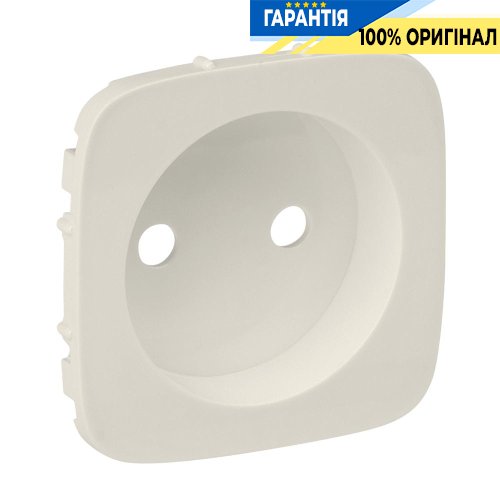 Лицевая панель розетки без заземления, Legrand Valena Allure 754976, слоновая кость