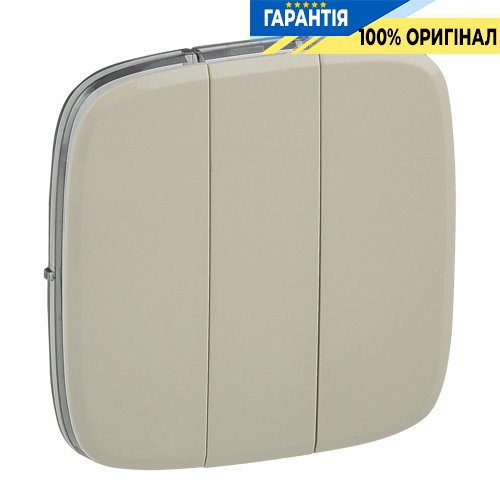 Клавиши для 3-кл выключателя, Legrand Valena Allure 755036, слоновая кость