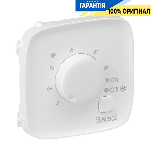 Лицевая панель для термостата тёплого пола, Legrand Valena Allure 755325, белый