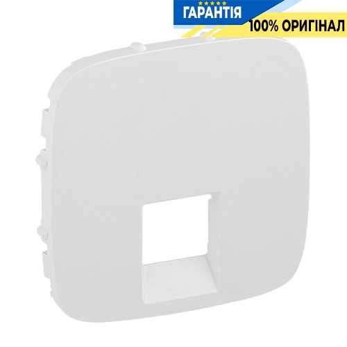 Лицьова панель для розетки RJ45 / RJ11, Legrand Valena Allure 755415, білий