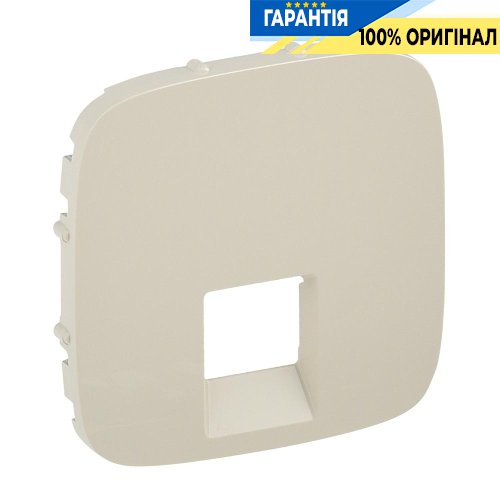 Лицьова панель для розетки RJ45 / RJ11, Legrand Valena Allure 755416, слонова кістка