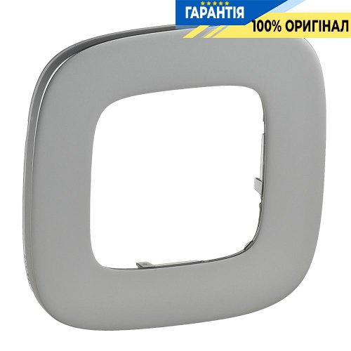 Рамка 1-а, Legrand Valena Allure 755501, полірована сталь