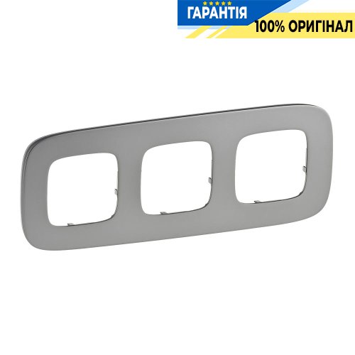 Рамка 3-ая, Legrand Valena Allure 755503, полированная сталь