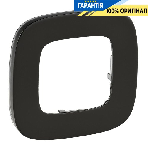 Рамка 1-а, Legrand Valena Allure 755511, чорна сталь