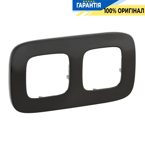 Рамка 2-ая, Legrand Valena Allure 755512, чёрная сталь