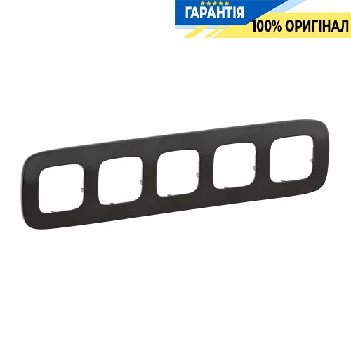 Рамка 5-ая, Legrand Valena Allure 755515, чёрная сталь