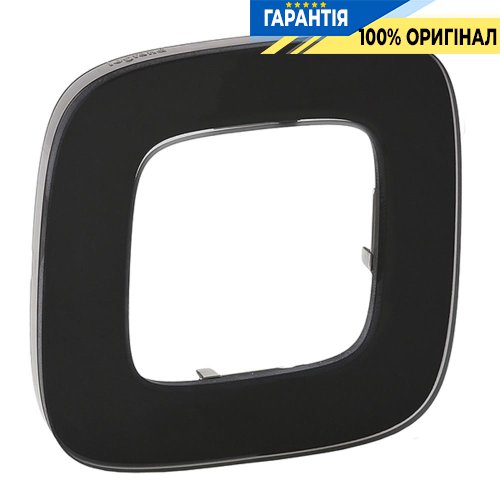 Рамка 1-а, Legrand Valena Allure 755531, чорне скло
