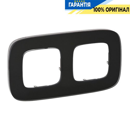 Рамка 2-ая, Legrand Valena Allure 755532, черное стекло