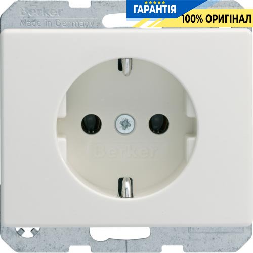 Розетка с з/к, белая, 16А/250В ARSYS, Berker 47150002