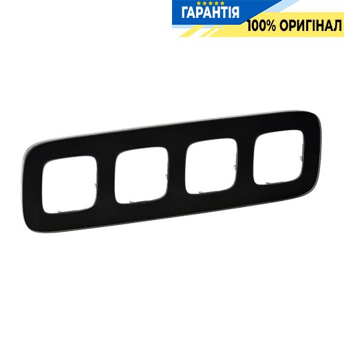 Рамка 4-ая, Legrand Valena Allure 755534, черное стекло