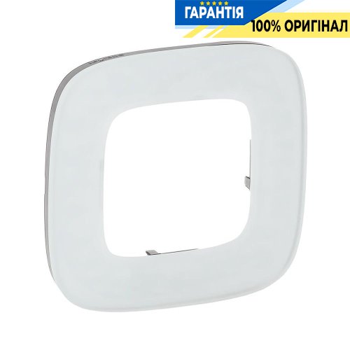 Рамка 1-ая, Legrand Valena Allure 755541, белое стекло