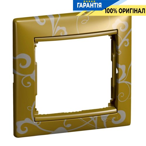 Рамка установча 1-а Legrand Valena 770020, «золото Бароко»