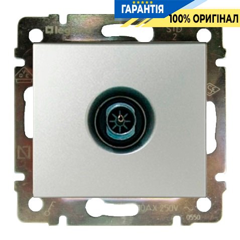 Розетка TV (телевизионная) оконечная 10 дБ Legrand Valena 770130, алюминий