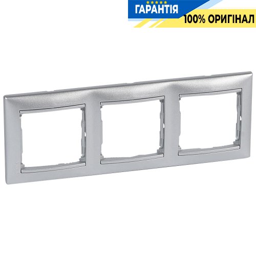 Рамка установочная 3-я Legrand Valena 770153, алюминий