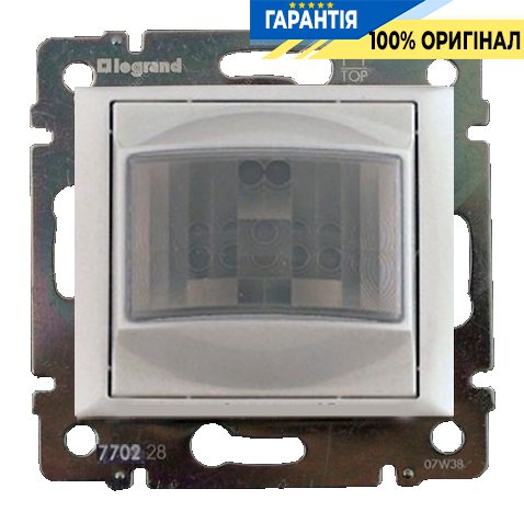 Датчик руху 320 Ватт Legrand Valena 770228, алюміній