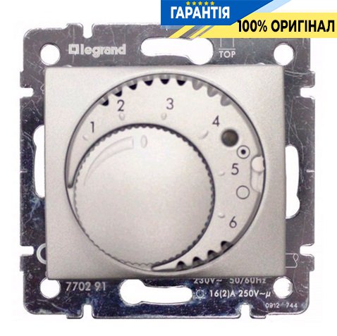 Терморегулятор для теплых полов Legrand Valena 770291, алюминий