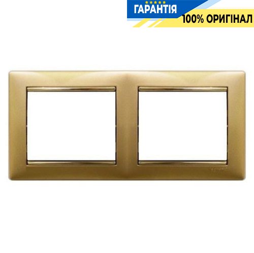 Рамка установча 2-а Legrand Valena 770302, «матове золото»