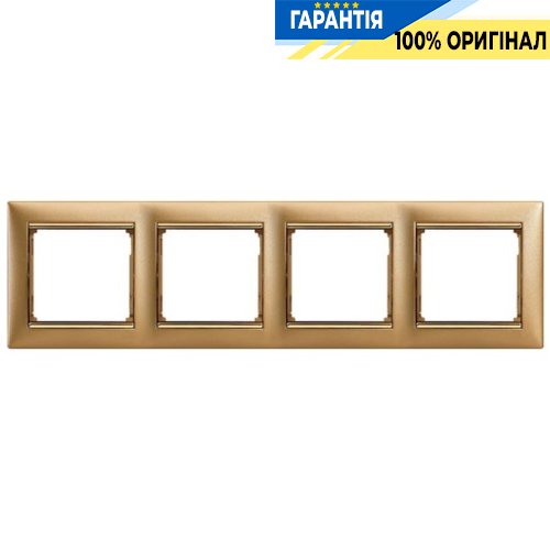 Рамка установча 4-а Legrand Valena 770304, «матове золото»