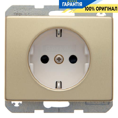 Розетка с з/к с защитой от детей, золото, 16А/250В ARSYS, Berker 47340002