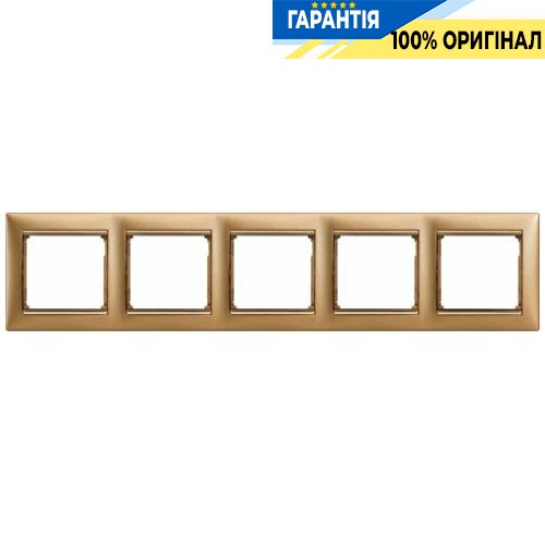 Рамка установочная 5-я Legrand Valena 770305, «матовое золото»
