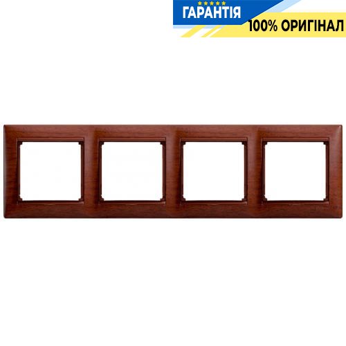 Рамка установча 4-а Legrand Valena 770314, «тоноване дерево»