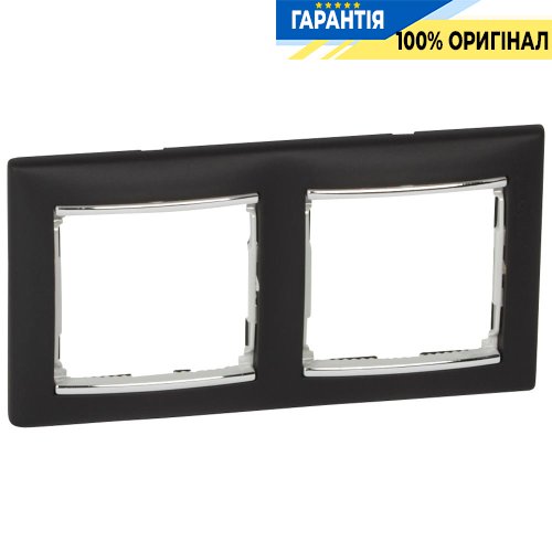Рамка установочная 2-я Legrand Valena 770392, «ноктюрн/серебро»