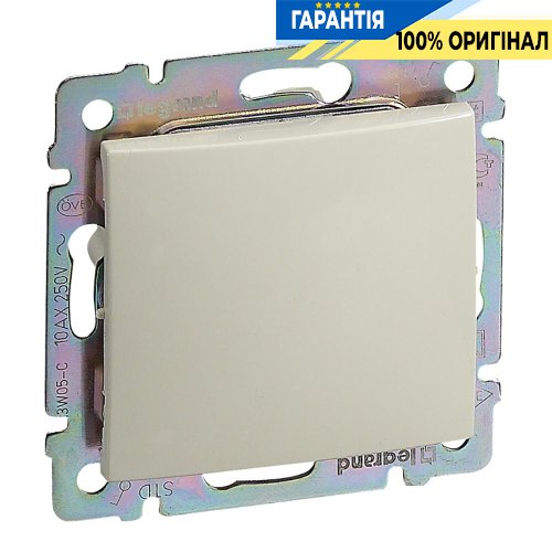 Выключатель 1-клавишный IP-44 Legrand Valena 774101, слоновая кость