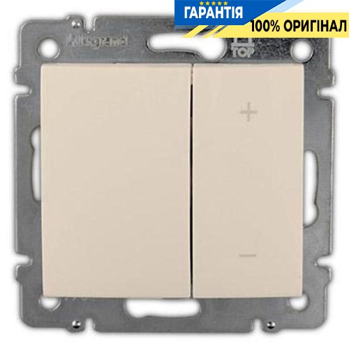 Димер (світлорегулятор) натискний універсальний 40-400 Ватт Legrand Valena 774162, Слонова кістка