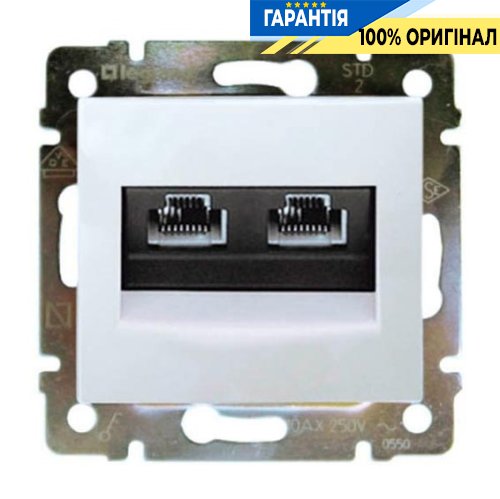 Компьютерная розетка 2хRJ45 5кат UTP 774239 Legrand Valena, белый