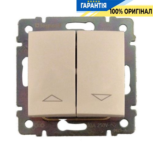 Переключатель управление рольставнями 2 клавиши Legrand Valena 774304, слоновая кость