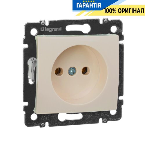 Розетка без заземления Legrand Valena 774316, слоновая кость