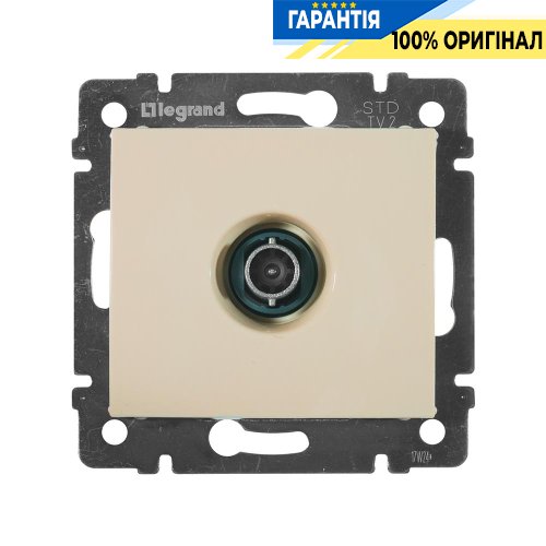 Розетка TV (телевізійна) кінцева 10 дБ Legrand Valena 774330, Слонова кістка