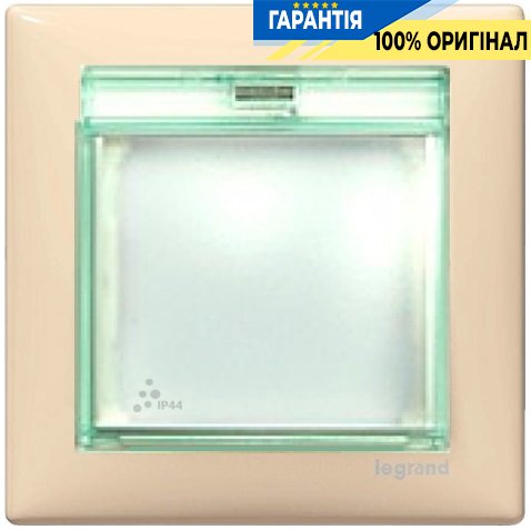 Рамка установочная 1-я влагозащищенная IP44 Legrand Valena 774350, слоновая кость