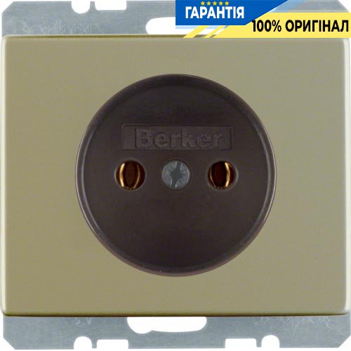 Розетка без з/к, бронза, 16А/250В ARSYS, Berker 6161140001