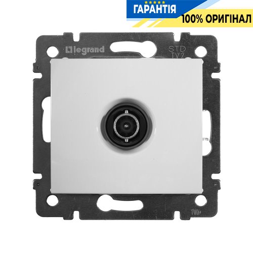 Розетка TV (телевізійна) кінцева 10 дБ Legrand Valena 774430, Білий