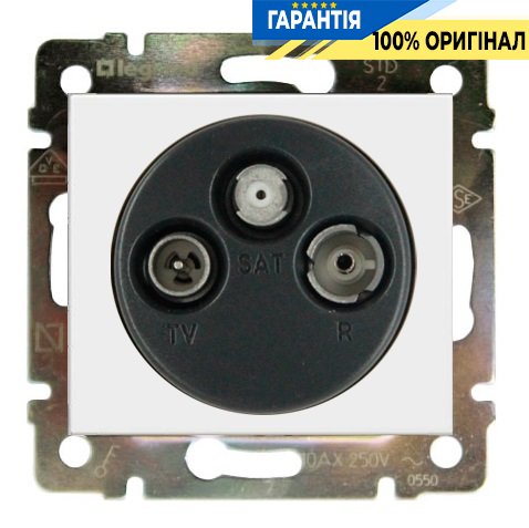 Розетка TV-FM-SAT (телевізійна) проста 1,5 дБ Legrand Valena 774435, Білий