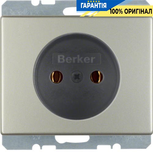 Розетка без з/к, нержавеющая сталь, 16А/250В ARSYS Berker 6161140004