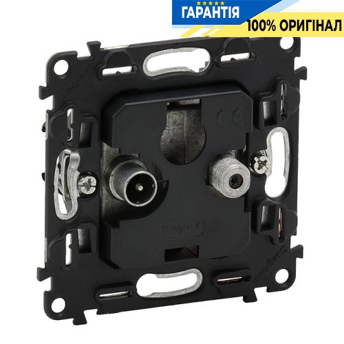 Механізм розетки TV + SAT прохідний 1-кабель, Legrand in'Matic 753071
