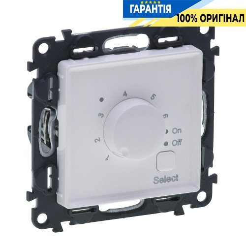 Термостат для регулювання теплої підлоги, Legrand Valena Life 752134, білий