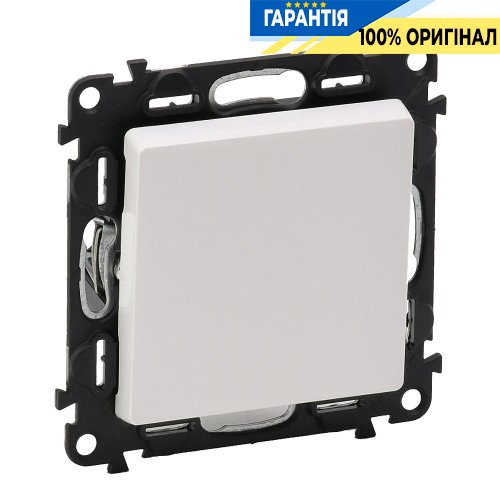 Перемикач «хрест» 1-кл, Legrand Valena Life 752407, гвинтові клеми, білий