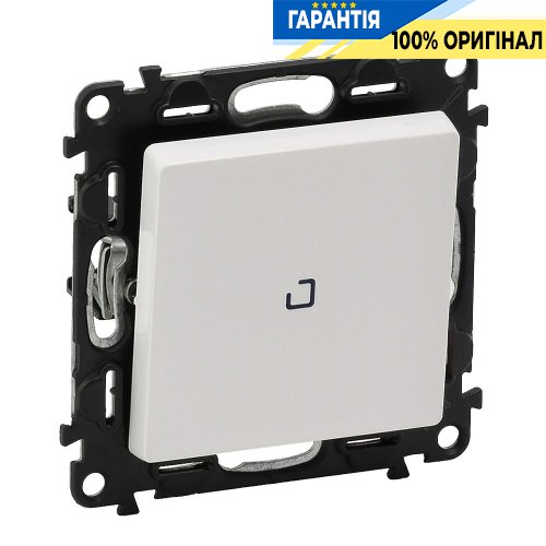 Переключатель 1-кл. с подсветкой, Legrand Valena Life 752426, самозажимные клеммы, белый