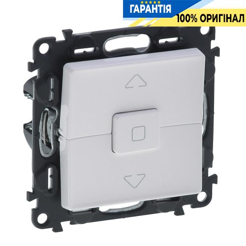 Выключатель для «жалюзи», Legrand Valena Life 752429, самозажимные клеммы, белый