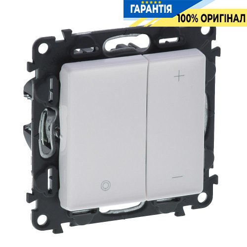 Светорегулятор кнопочный, Legrand Valena Life 752462, белый