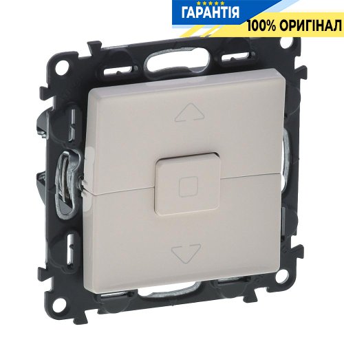 Вимикач для «жалюзі», Legrand Valena Life 752529, самозатискні клеми, слонова кістка