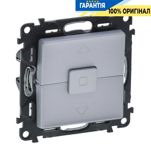 Вимикач для «жалюзі», Legrand Valena Life 752629, самозатискні клеми, алюміній