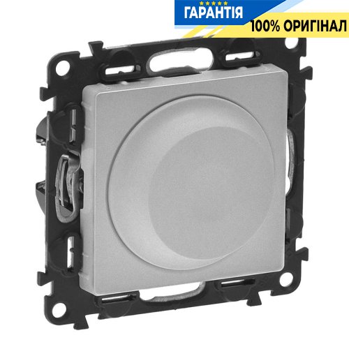 Світлорегулятор поворотний, Legrand Valena Life 752660, алюміній