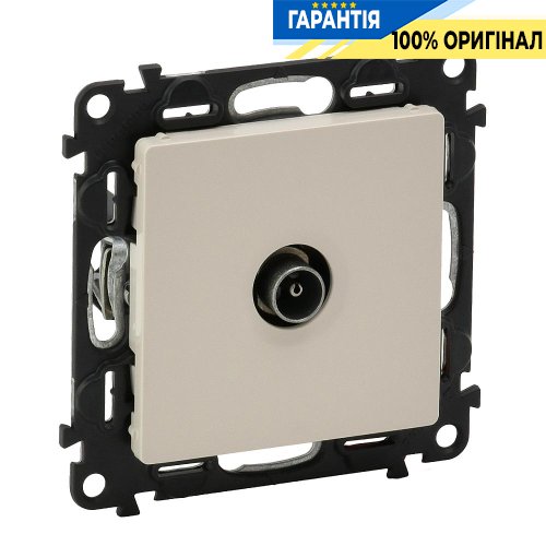 Розетка TV «звезда» штекер, Legrand Valena Life 753551, слоновая кость