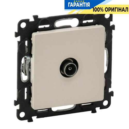 Розетка TV проходная шлейф штекер, Legrand Valena Life 753561, слоновая кость