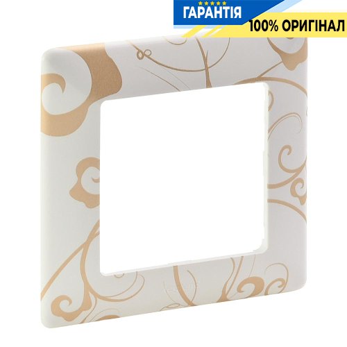 Рамка 1-а, Legrand Valena Life 754101, ампір білий