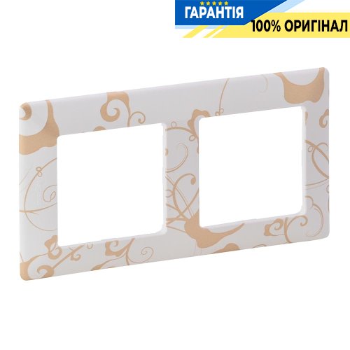Рамка 2-ая, Legrand Valena Life 754102, ампир белый